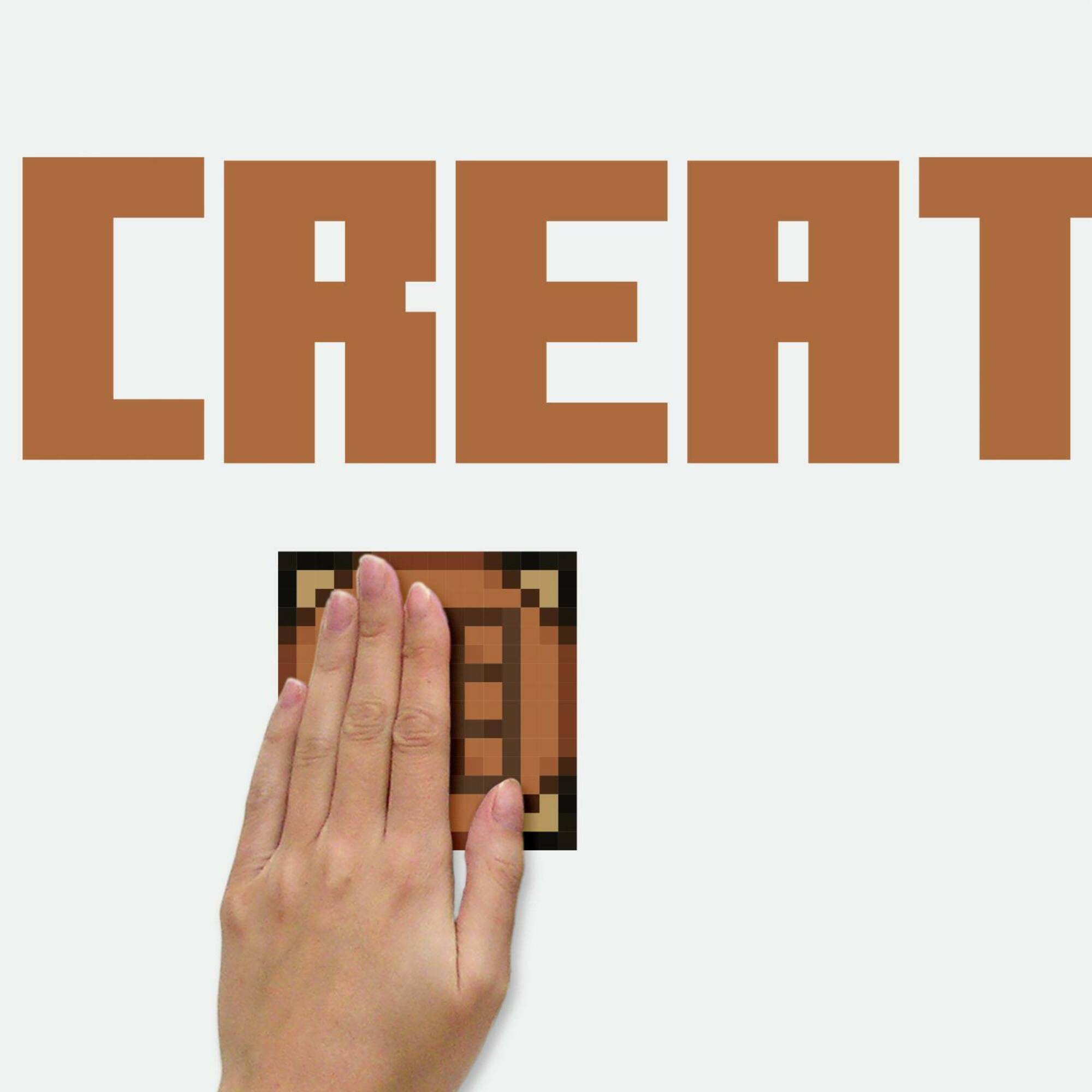 RoomMates Minecraft Eat Sleep Mine Create Peel & Stick Wall Decals